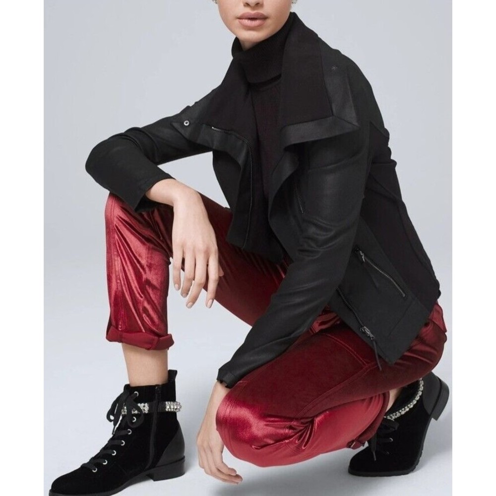 NWT THE STRAIGHT ANKLE Women's Utility Straight Crop Pants Dark Sangria Size 0 - Picture 1 of 12